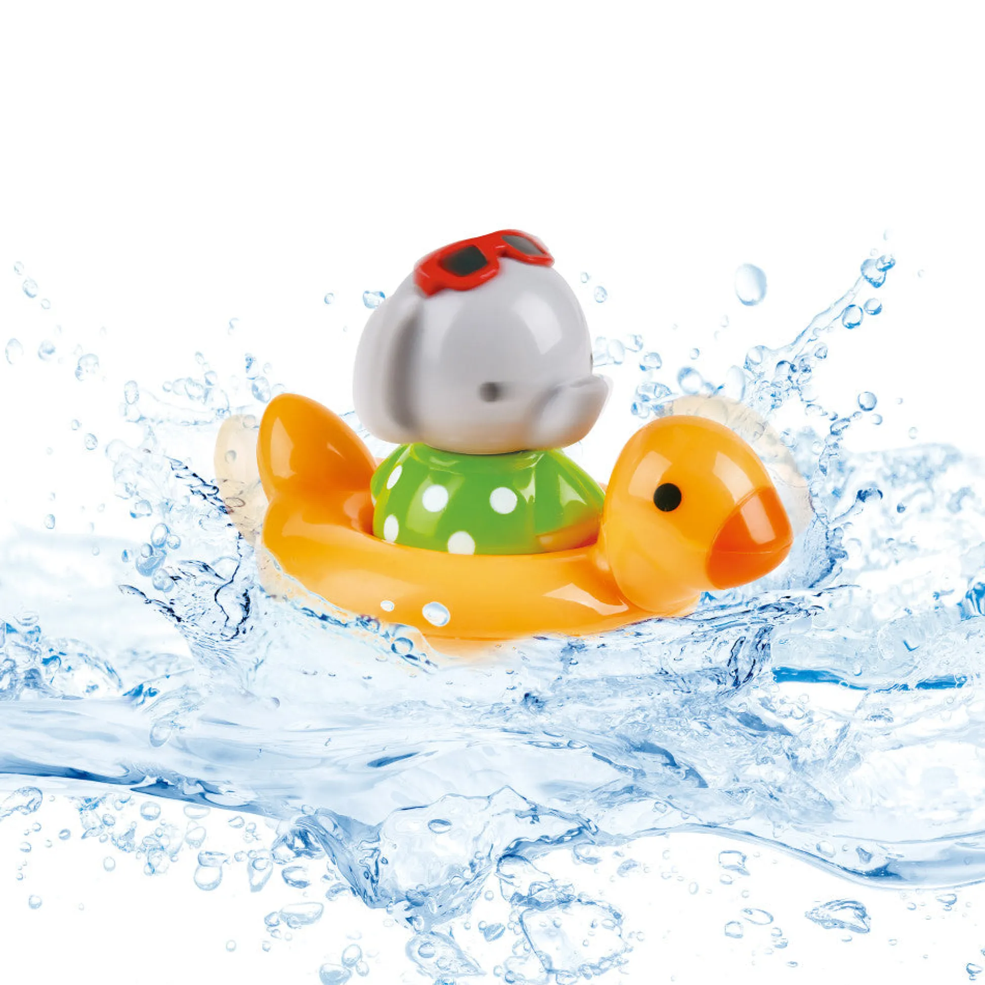 Flat River Group Hape Spin Splash 'n' Swim Elephant – Color-Changing Bath Toy* Bath Toys