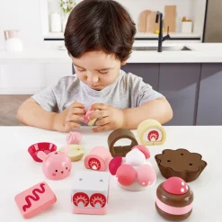 Flat River Group Hape Strawberry Dessert Delight Playset - Pretty in Pink* Kitchens & Play Food|Dress Up