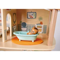 Flat River Group Hape Tigers' Jungle House: 34-Piece Wooden Toy Playset* Preschool Education Toys & Activities|Preschool Vehicles