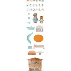 Flat River Group Hape Tigers' Jungle House: 34-Piece Wooden Toy Playset* Preschool Education Toys & Activities|Preschool Vehicles