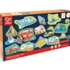 Flat River Group Hape Wheels & Wonders 15-Pack Mini Vehicle Puzzles* Toddler & Preschool Games & Puzzles|Puzzles