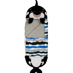 Flat River Group Happy Nappers 54 inch Ozzy The Black Shark 2-in-1 Plush Pillow and Sleepy Sack* Stuffed Animals|Stuffed Animals & Plush Toys