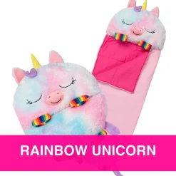 Flat River Group Happy Nappers 54 inch Rainbow Unicorn Pillow & Sleepy Sack - Medium* Stuffed Animals|Stuffed Animals & Plush Toys