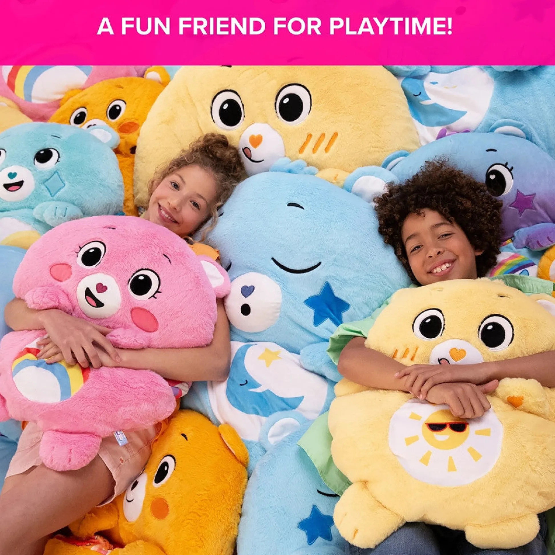 Flat River Group Happy Nappers Care Bears Wish Bear Sleep Sack, Medium* Social & Emotional Skills|Stuffed Animals