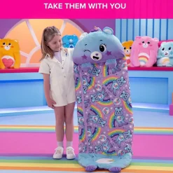 Flat River Group Happy Nappers Care Bears Dream Bright Bear Sleep Sack - Large, Kids 7+* Social & Emotional Skills|Stuffed Animals