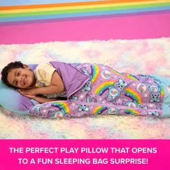 Flat River Group Happy Nappers Care Bears Dream Bright Bear Sleep Sack - Large, Kids 7+* Social & Emotional Skills|Stuffed Animals