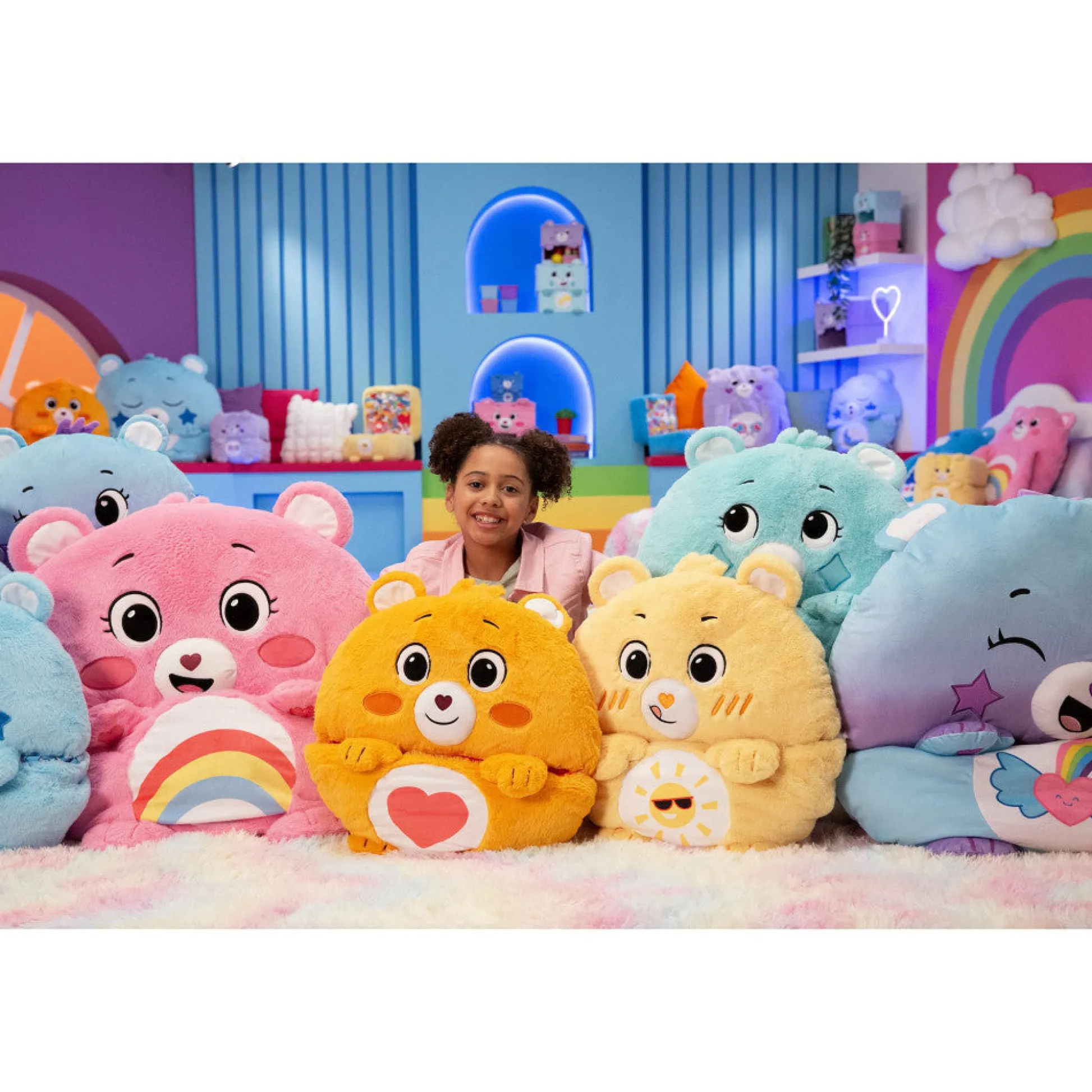 Flat River Group Happy Nappers Care Bears Bedtime Bear Sleep Sack - Medium, Kids 3+* Stuffed Animals|Stuffed Animals & Plush Toys