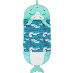 Flat River Group Happy Nappers Dolphin Disco 54 inch Plush Pillow & Sleepy Sack - Medium* Stuffed Animals|Stuffed Animals & Plush Toys