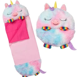 Flat River Group Happy Nappers Large 66 inch Rainbow Unicorn Sleepy Sack & Pillow for Kids 7+* Stuffed Animals|Stuffed Animals & Plush Toys