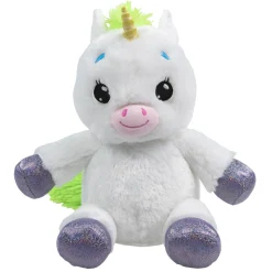 Flat River Group Happy Nappers Lullabrites Unicorn Musical Light-Up Plush - White & Green* Stuffed Animals|Stuffed Animals & Plush Toys