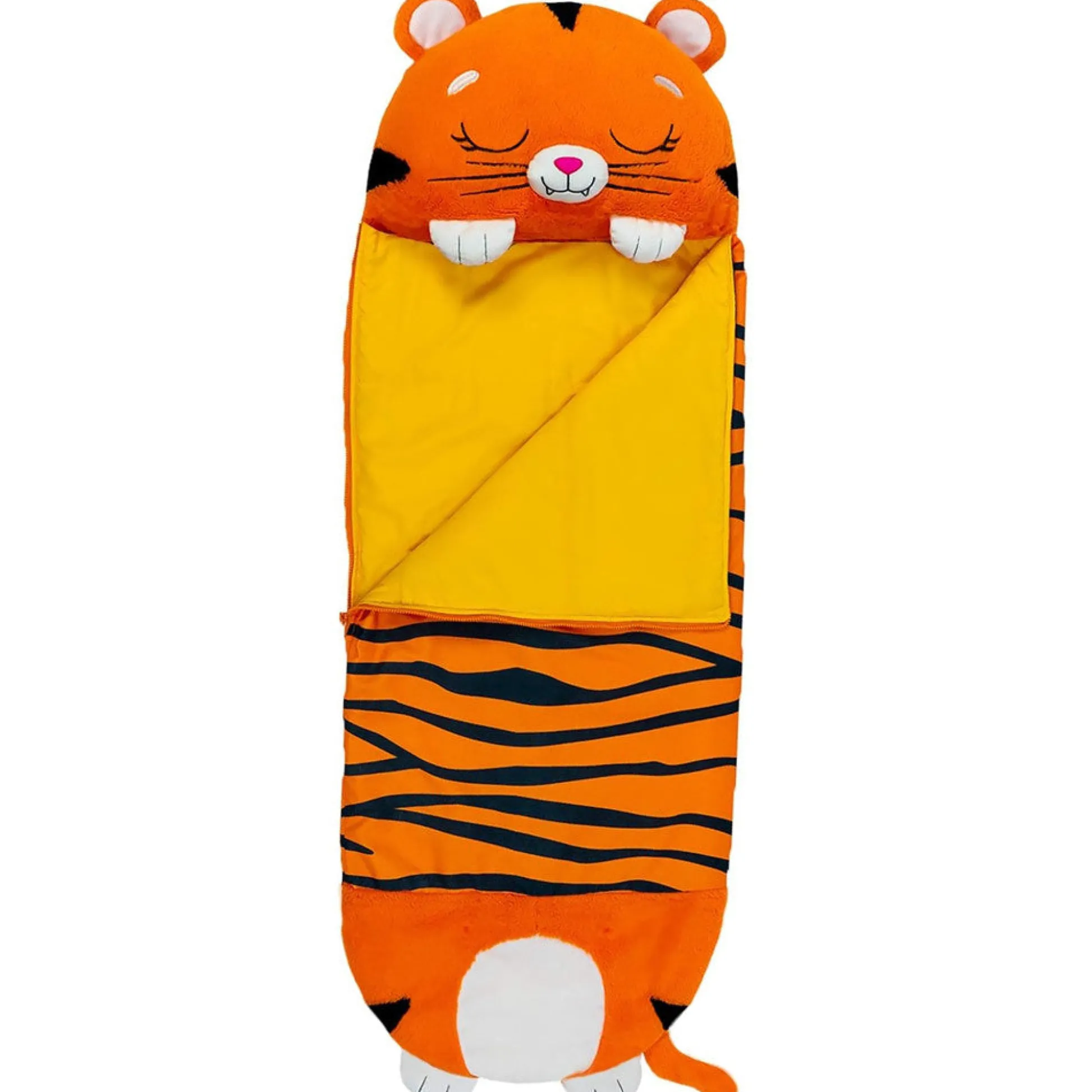 Flat River Group Happy Nappers Tiger Tobi 54 inch Plush Pillow & Sleepy Sack - Medium* Stuffed Animals|Stuffed Animals & Plush Toys