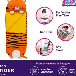 Flat River Group Happy Nappers Tiger Tobi 66 inch Plush Sleepy Sack - Large* Stuffed Animals|Stuffed Animals & Plush Toys