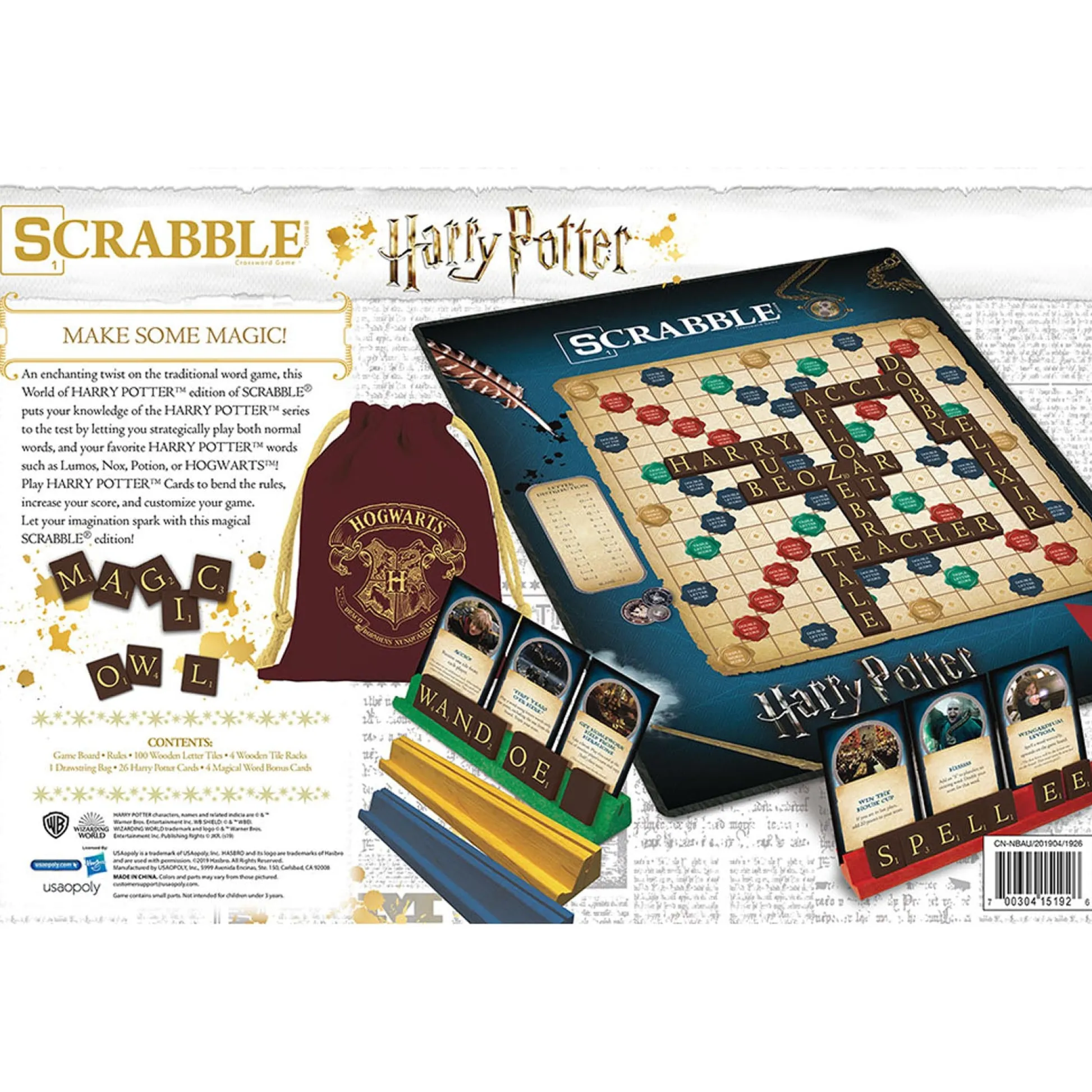 Educators Resource Harry Potter SCRABBLE Board Game by USAopoly* Reading, Writing & Speech|Role-Playing Games