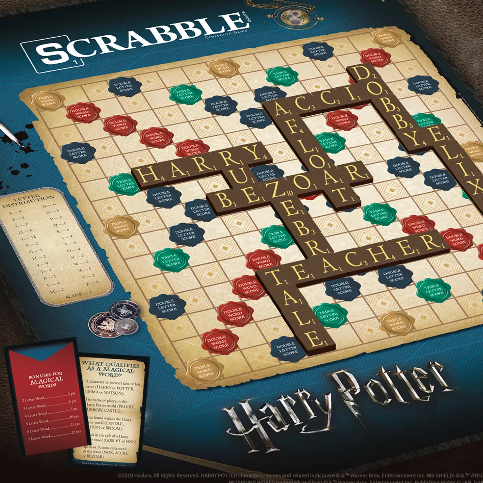 Educators Resource Harry Potter SCRABBLE Board Game by USAopoly* Reading, Writing & Speech|Role-Playing Games