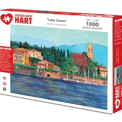 Flat River Group Hart Puzzles Lake Como Scenic Art Jigsaw Puzzle - 1000 pc* Puzzles
