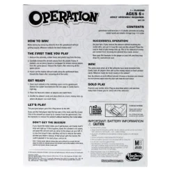 Calendar Holdings, LLC Hasbro Operation Skill Game - Classic Edition* Role-Playing Games|Board Games