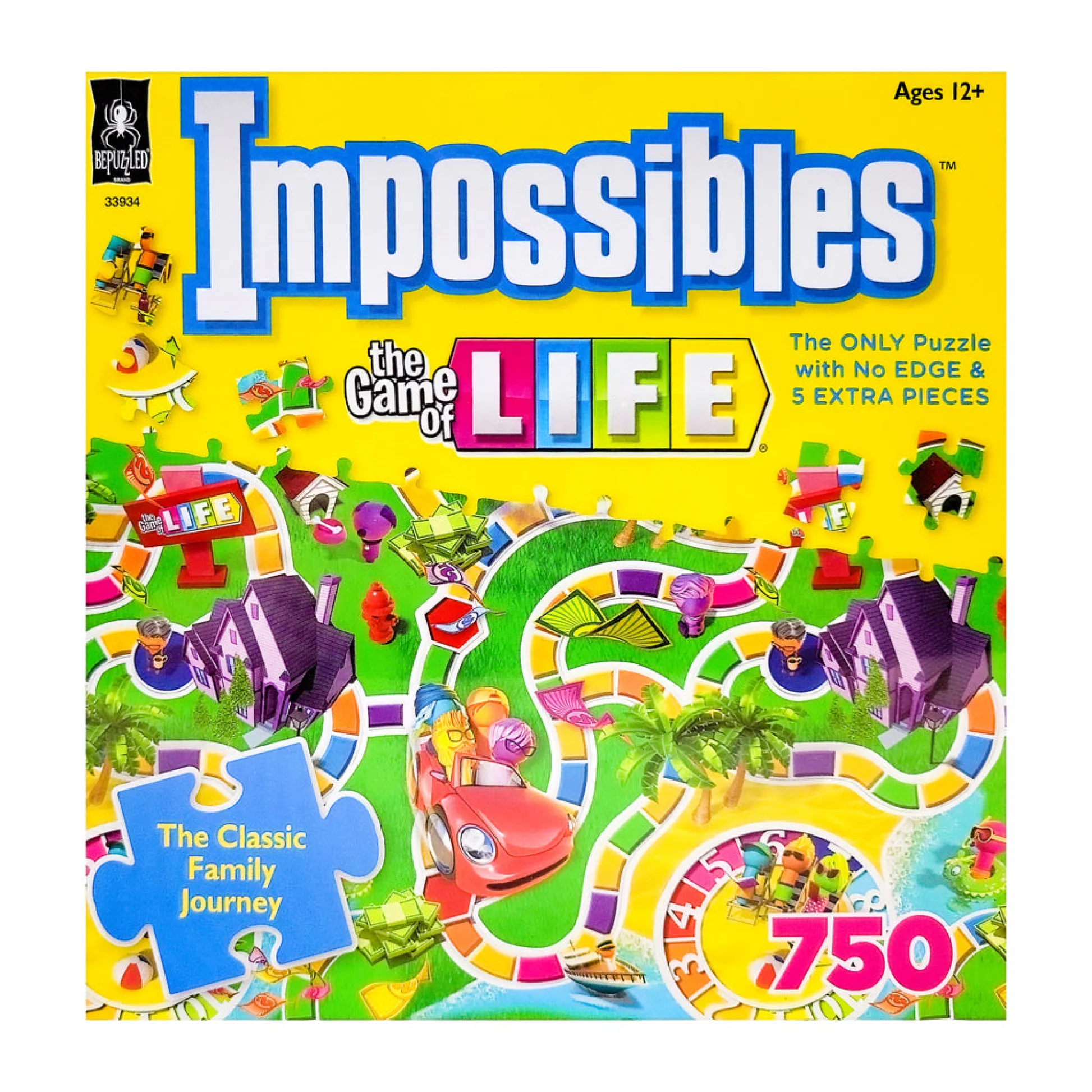 AreYouGame Hasbro The Game of Life Impossibles Puzzle - 750 pc* Puzzles