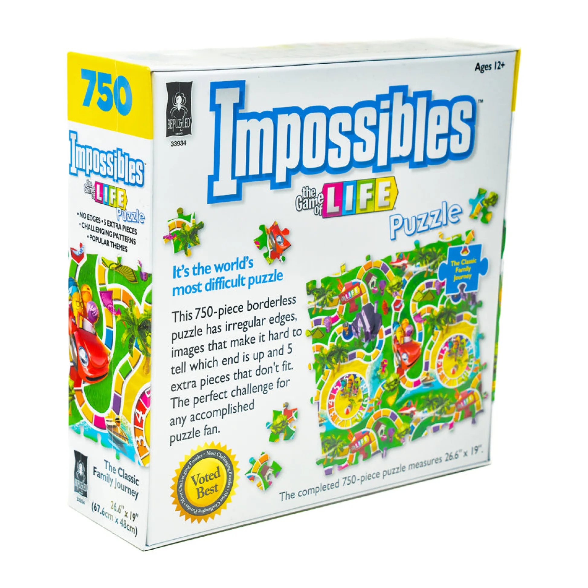 AreYouGame Hasbro The Game of Life Impossibles Puzzle - 750 pc* Puzzles