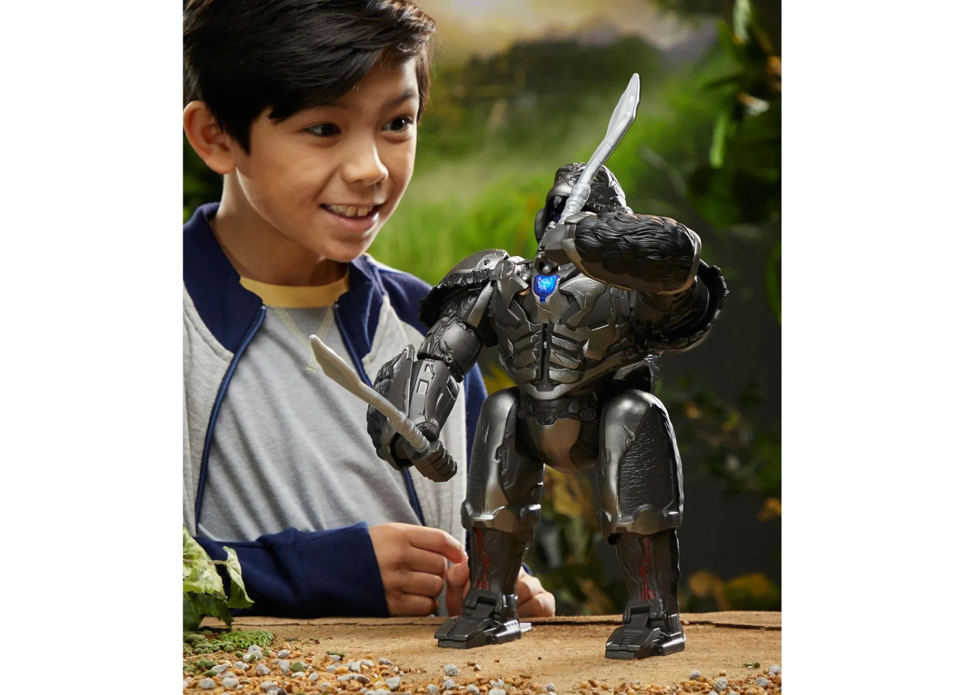 Macy's - Supplier Hasbro Transformers: Rise of the Beasts 12.5-inch Command & Convert Animatronic Optimus Primal* Collectible Figures & Playsets