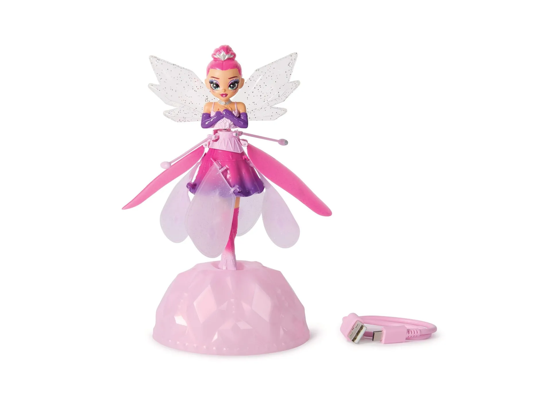 Macy's - Supplier Hatchimals Crystal Flyers Rainbow Glitter Idol Pixie - Magical Flying Toy* Miniature & Collectible Dolls|Stuffed Animals & Plush Toys