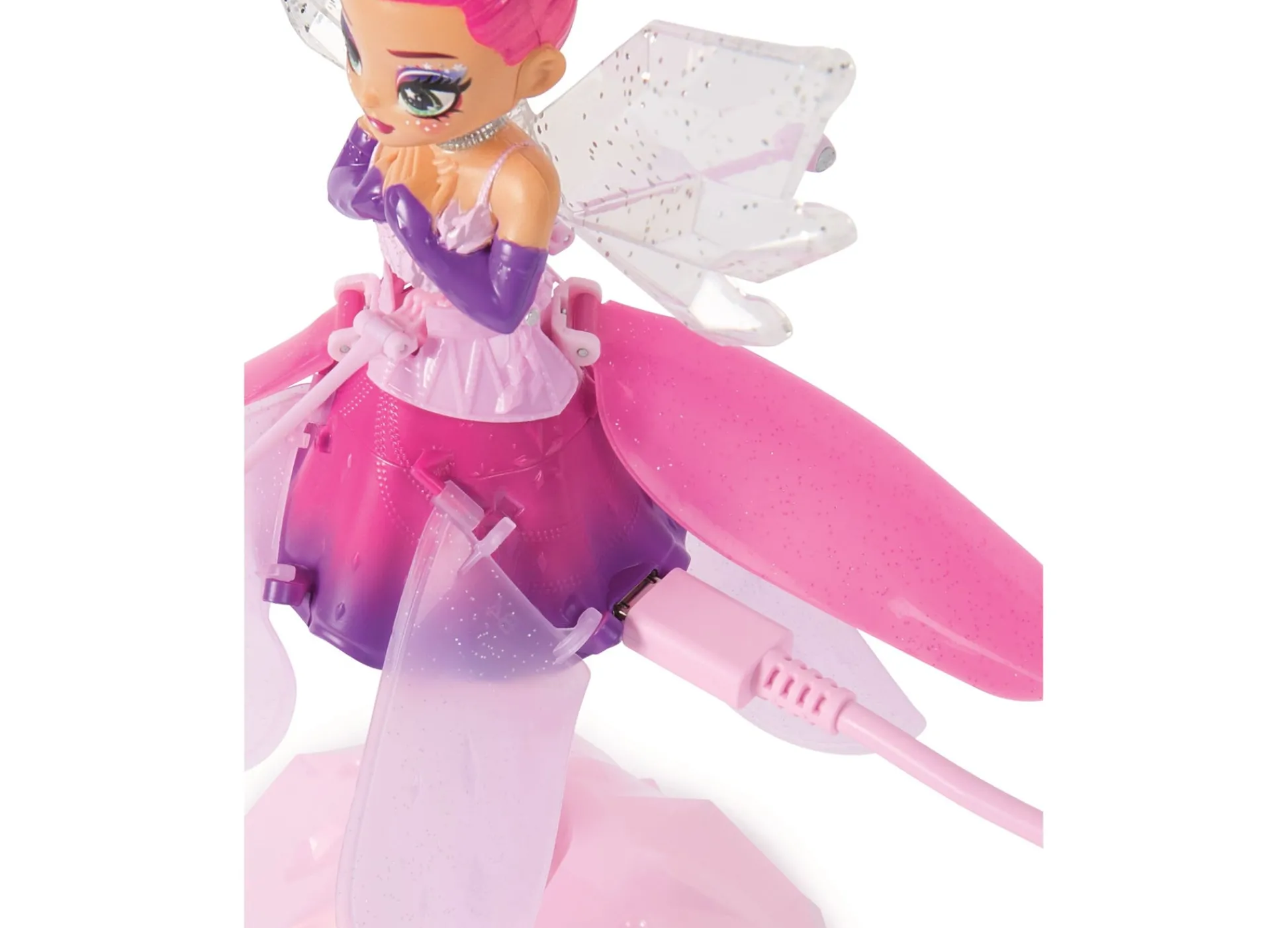 Macy's - Supplier Hatchimals Crystal Flyers Rainbow Glitter Idol Pixie - Magical Flying Toy* Miniature & Collectible Dolls|Stuffed Animals & Plush Toys