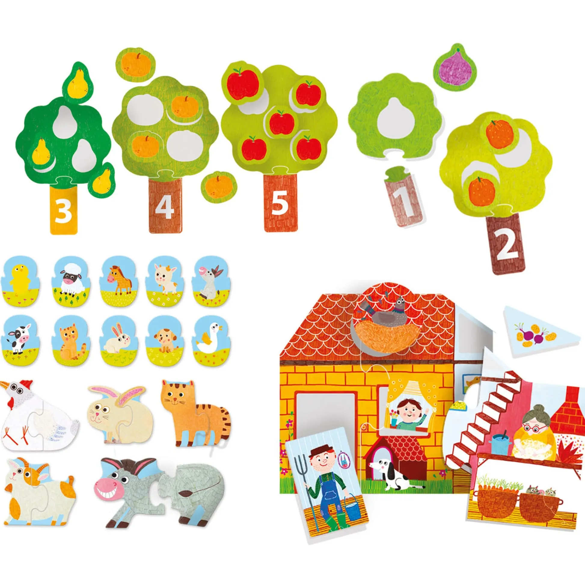 Educators Resource Headu 6 Intelligences Farm Games & Activities - Educational Playset* Preschool Education Toys & Activities
