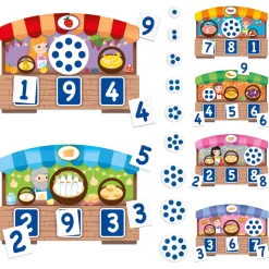 Educators Resource Headu 123 Montessori Touch Bingo - Interactive Counting Game* Preschool Education Toys & Activities