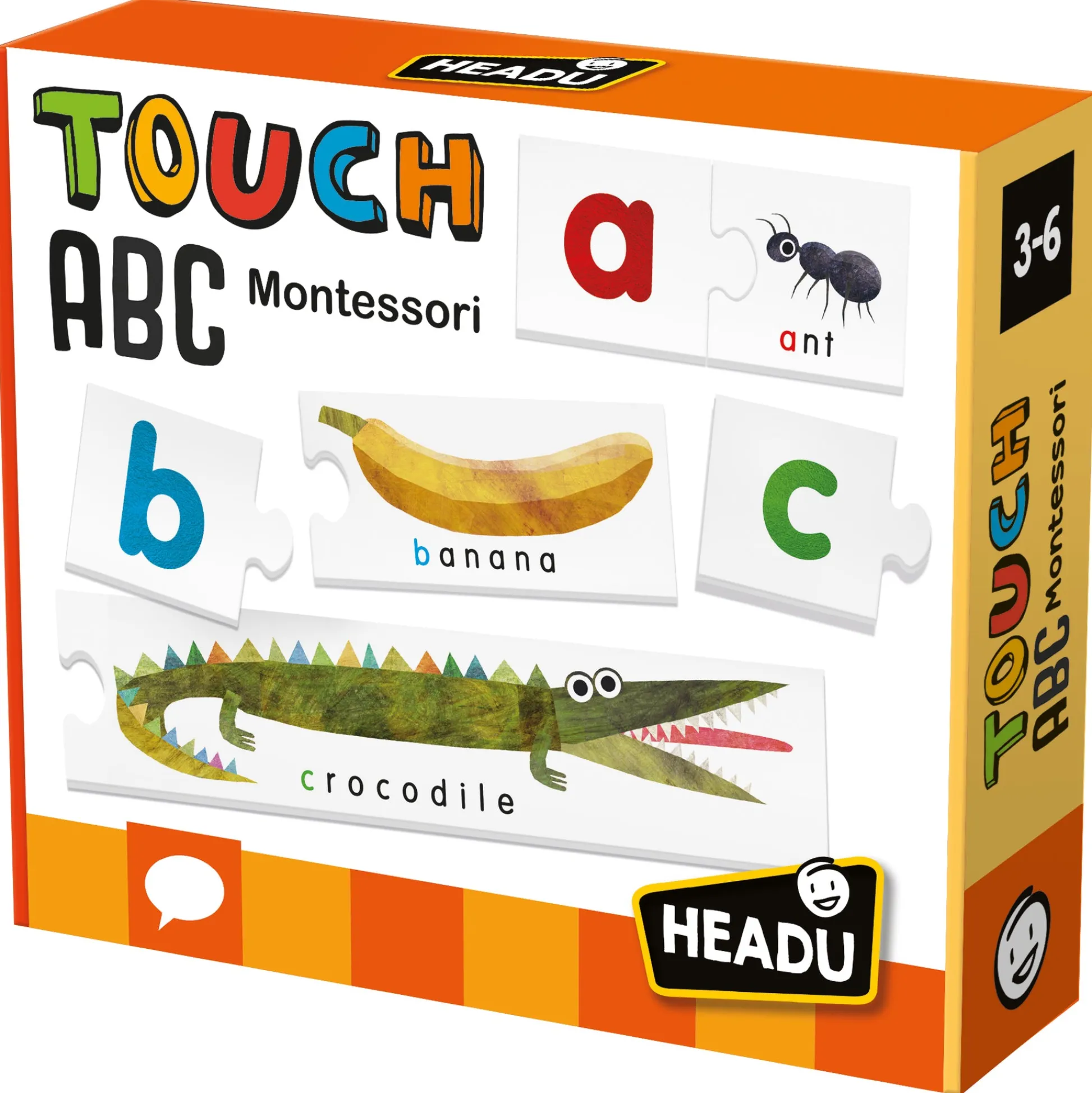 Educators Resource Headu Montessori Touch ABC - Interactive Tactile Alphabet Learning Toy* Preschool Education Toys & Activities