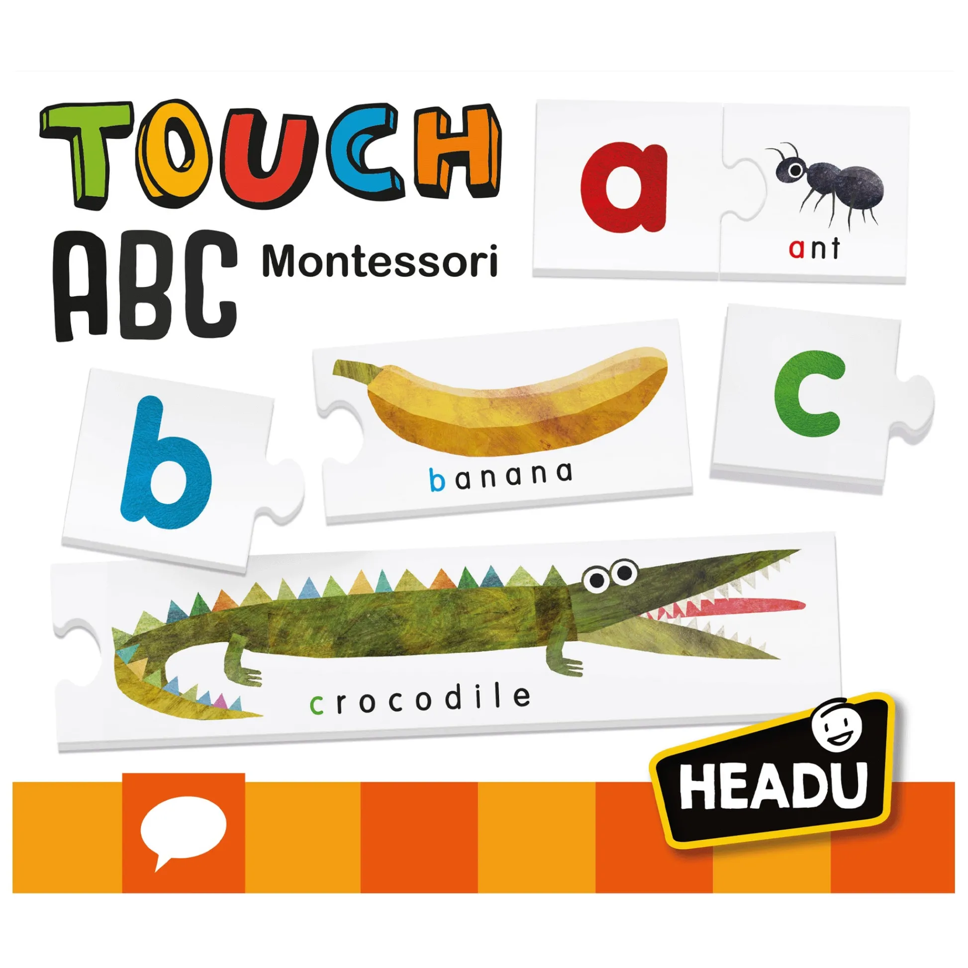 Educators Resource Headu Montessori Touch ABC - Interactive Tactile Alphabet Learning Toy* Preschool Education Toys & Activities