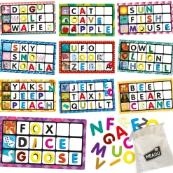 Educators Resource Headu Montessori Touch Bingo - Learn Letters & Words Game* Preschool Education Toys & Activities