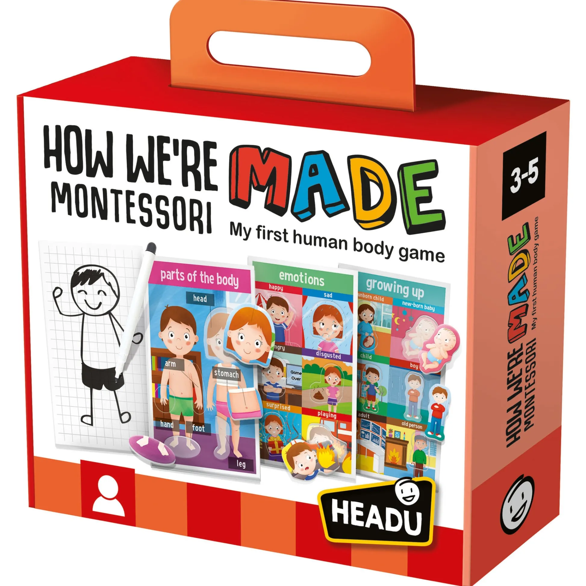 Educators Resource Headu My First Human Body Game - Discover Anatomy Fun* Social & Emotional Skills|Preschool Education Toys & Activities