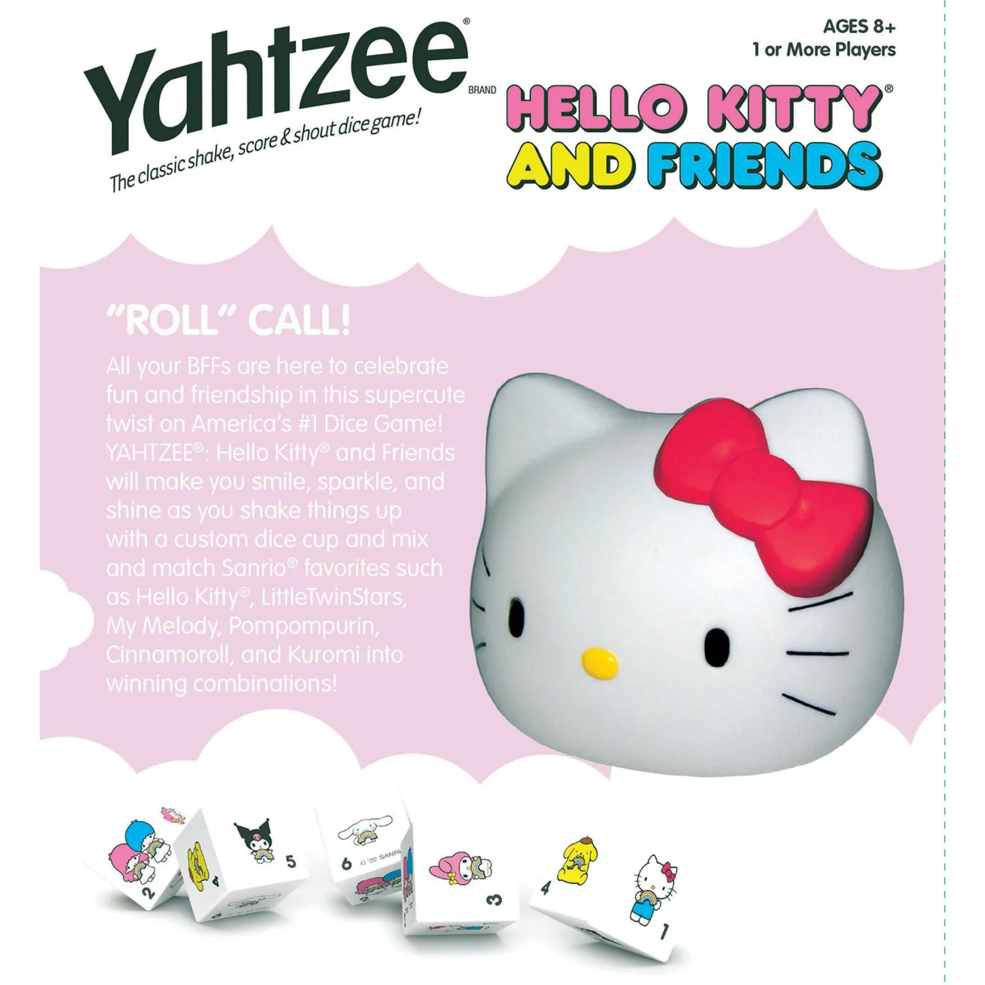 Educators Resource Hello Kitty and Friends YAHTZEE Dice Game* Board Games|Role-Playing Games