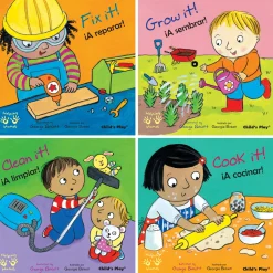 Educators Resource Helping Hands/Manos Amigas Bilingual Children's Book Set - 4 Piece*Kids Kids Books|Boxed Book Sets