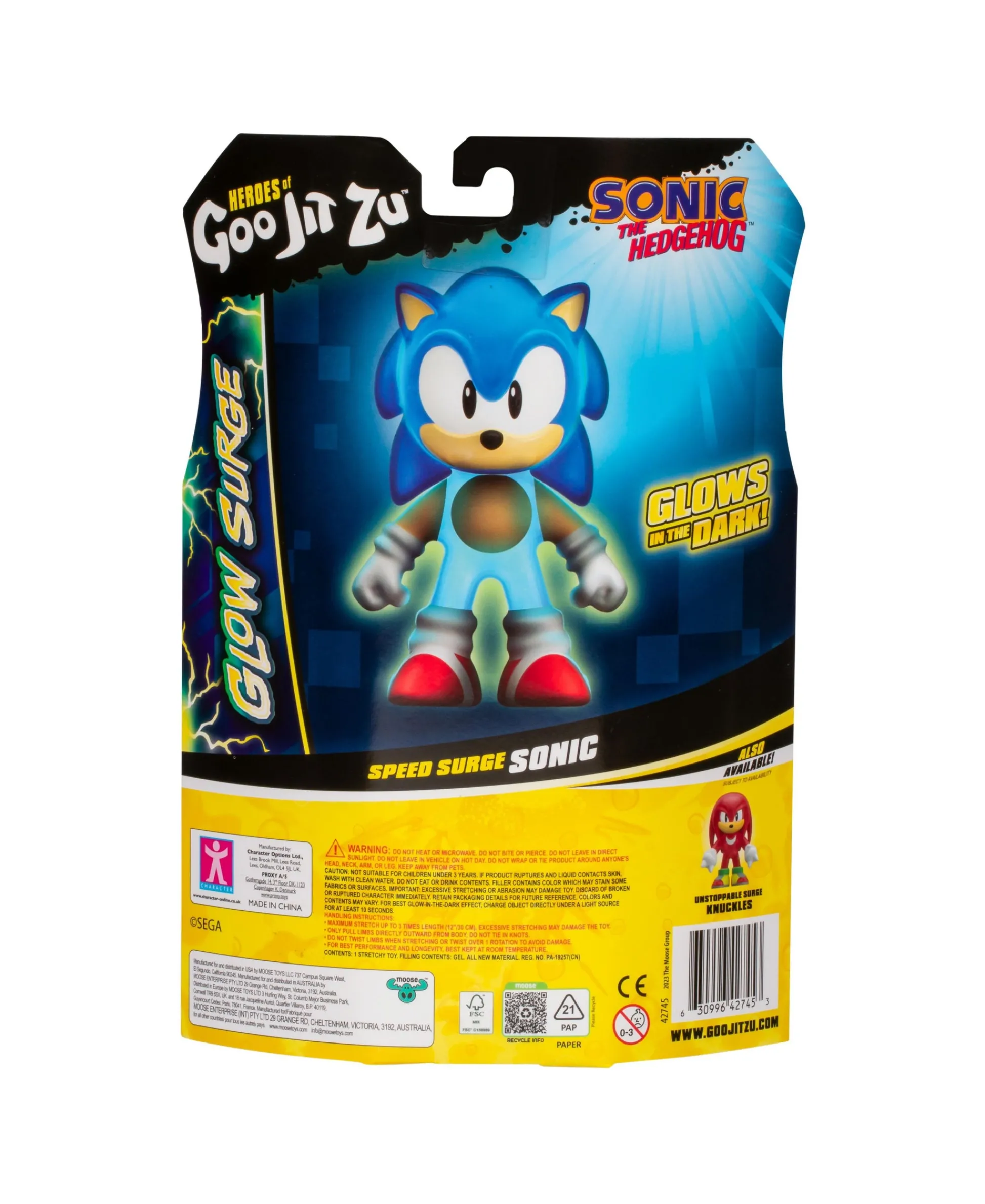 Macy's - Supplier Heroes of Goo Jit Zu Speed Surge Sonic S4 Stretchy Toy* Action Figures