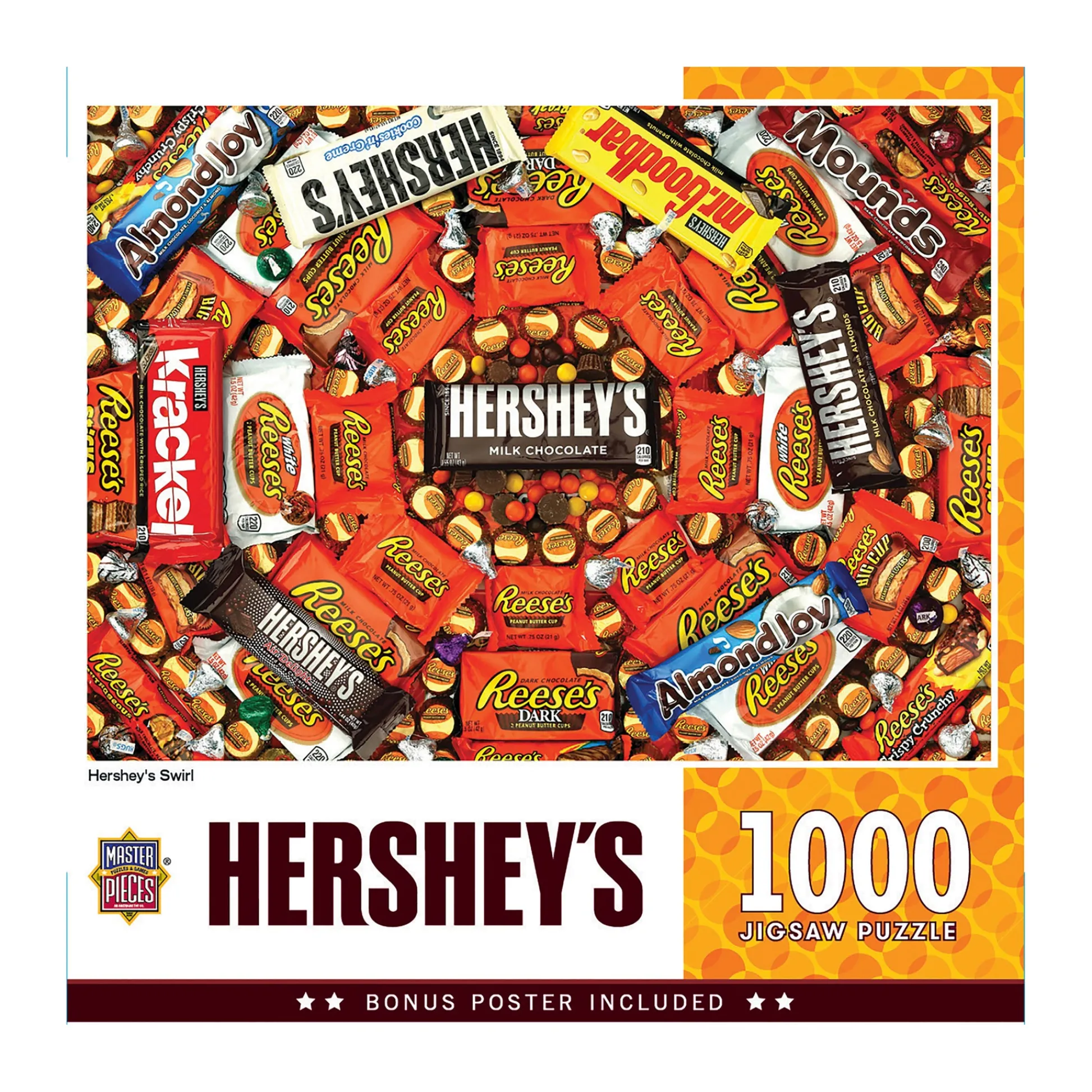 AreYouGame Hershey's Swirl Chocolate Collage Jigsaw Puzzle - 1000 pc* Puzzles