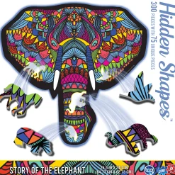 The Distribution Solutions Hidden Shapes Elephant Jigsaw Puzzle - 300 pc* Puzzles