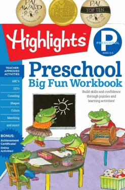 Readerlink Distribution Services Highlights Preschool Big Fun Activity Workbook*Kids Reading, Writing & Speech|Kids Books