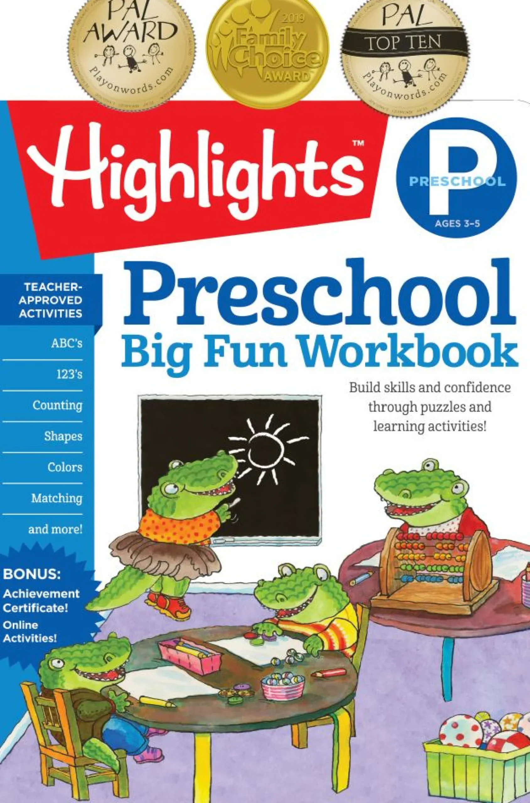 Readerlink Distribution Services Highlights Preschool Big Fun Activity Workbook*Kids Reading, Writing & Speech|Kids Books