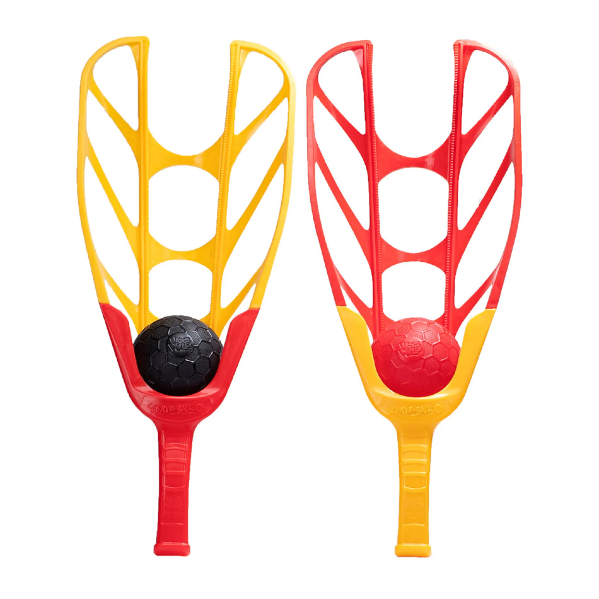 AreYouGame Hog Wild Curve Ball Dual Launcher Set for Backyard Fun* Activities & Games|Social & Emotional Skills