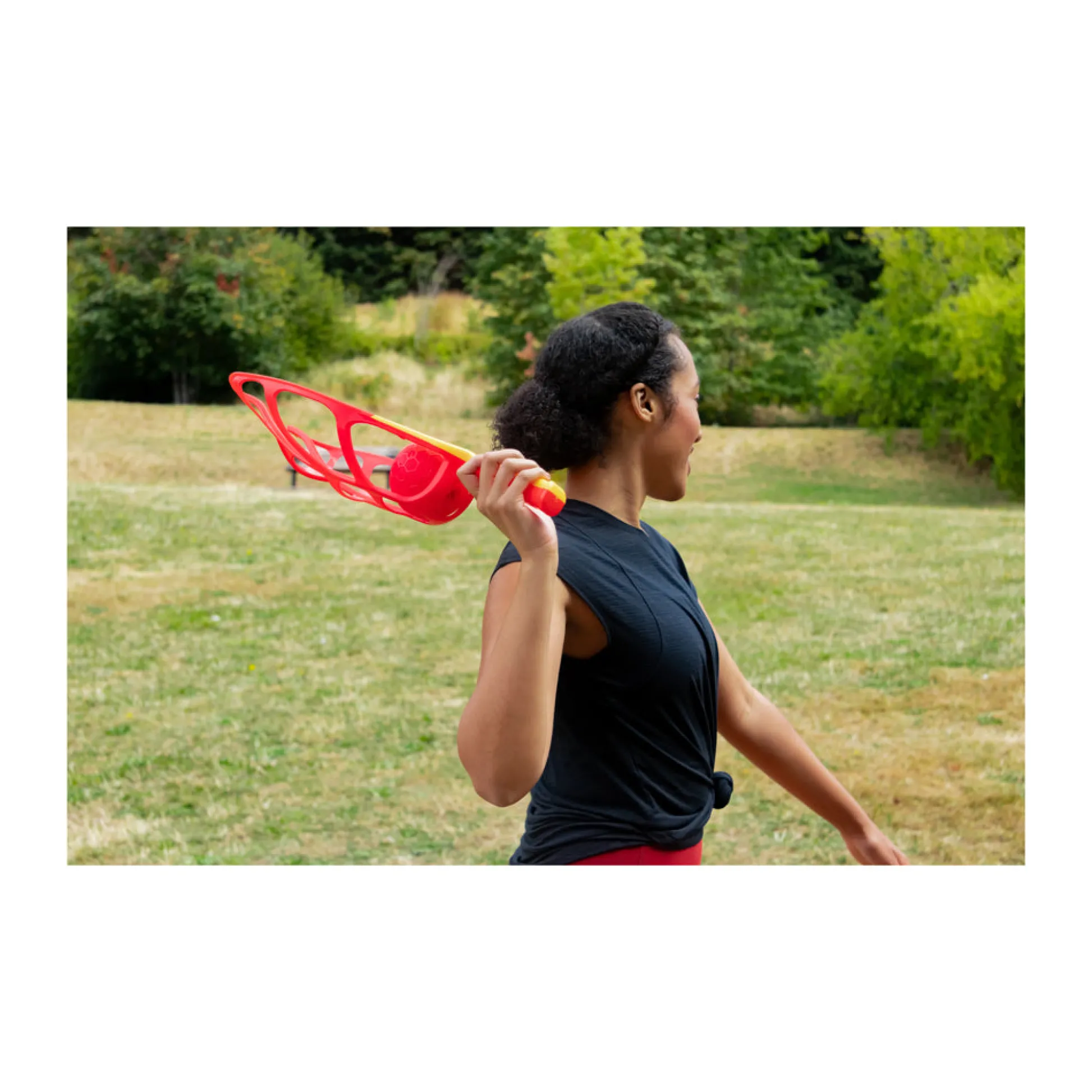 AreYouGame Hog Wild Curve Ball Dual Launcher Set for Backyard Fun* Activities & Games|Social & Emotional Skills