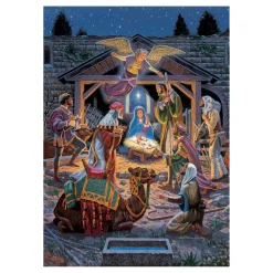 AreYouGame Holiday Glitter Puzzle - Holy Night: 500 pcs* Puzzles