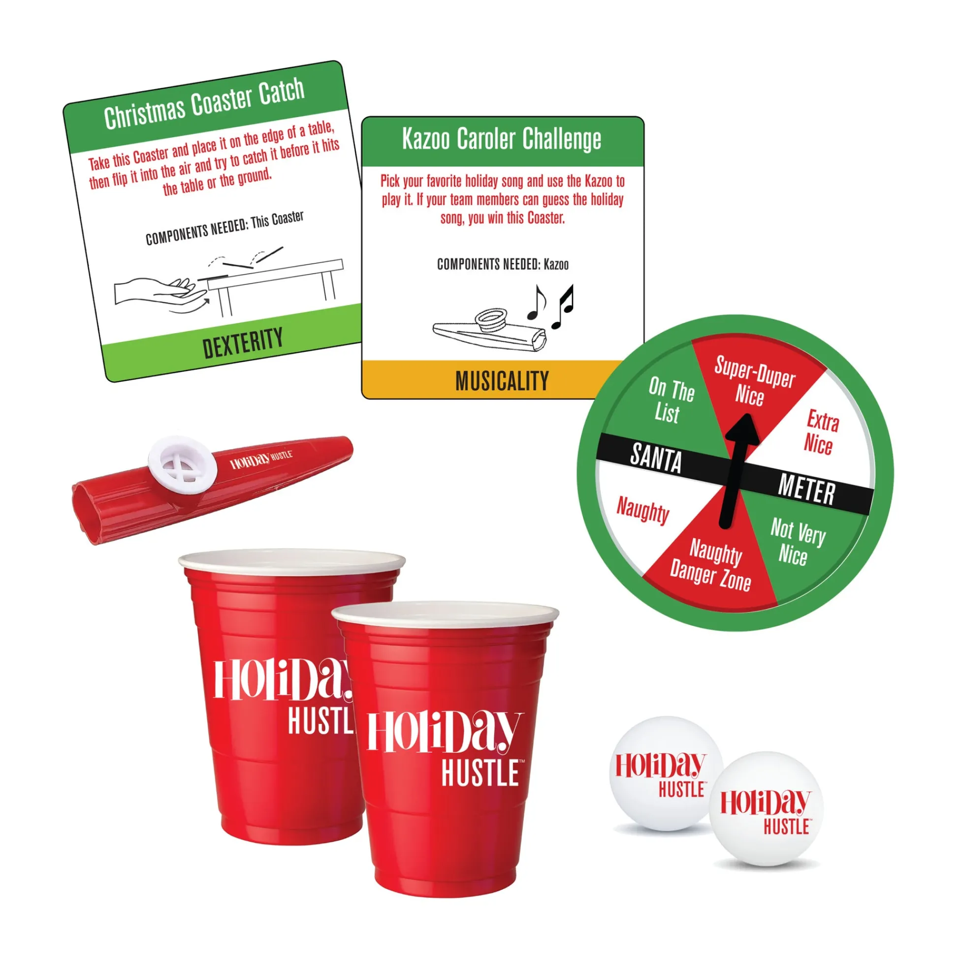 AreYouGame Holiday Hustle Family Party Game - Festive Minute-to-Win-It Challenges* Family & Entertainments Games