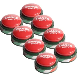 Educators Resource Holiday Magic 30-Second Dance Party Button: Festive 8-Pack* Electronics