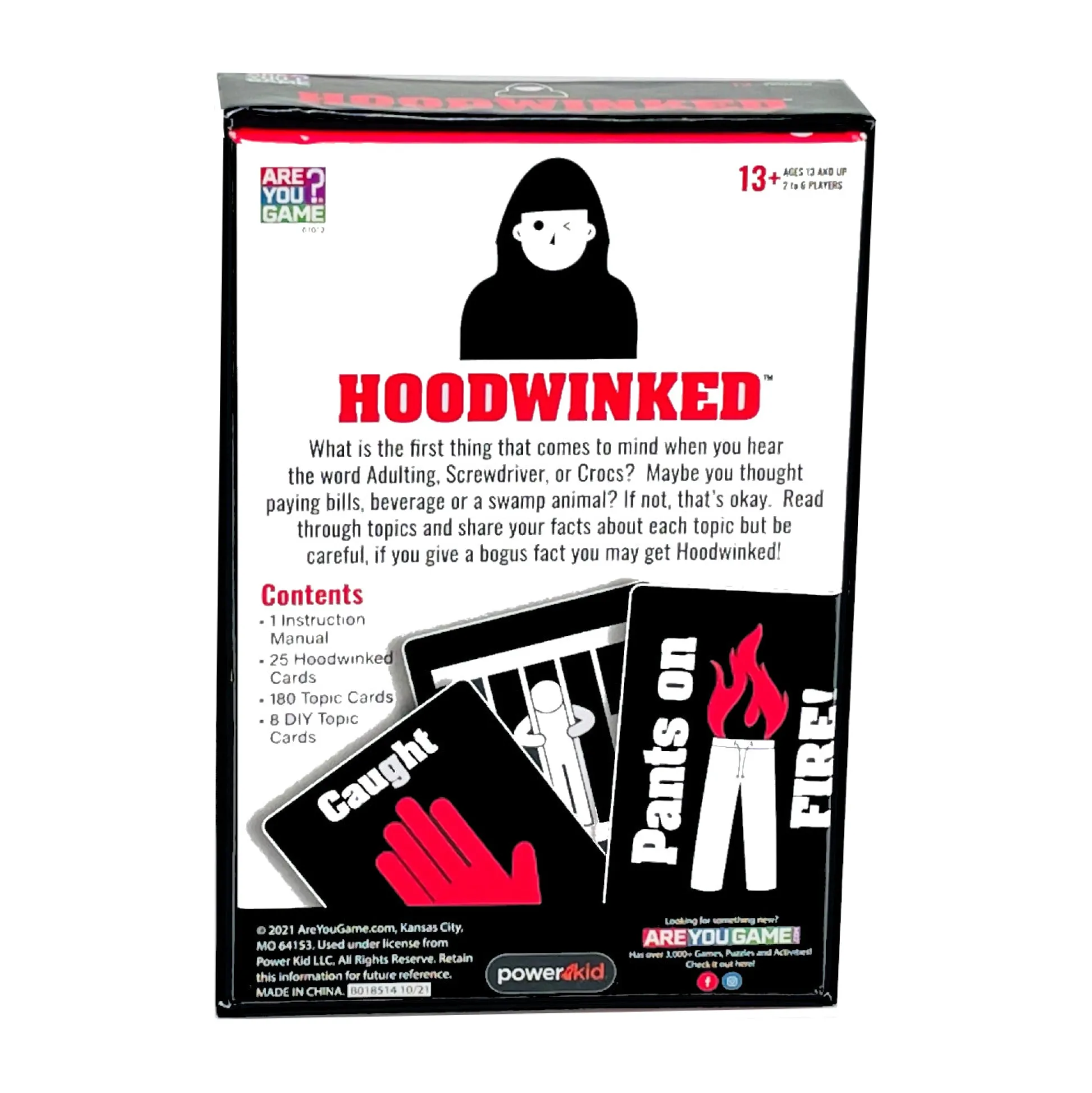 AreYouGame Hoodwinked: The Ultimate Bluffing Party Game* Family & Entertainments Games|Social & Emotional Skills