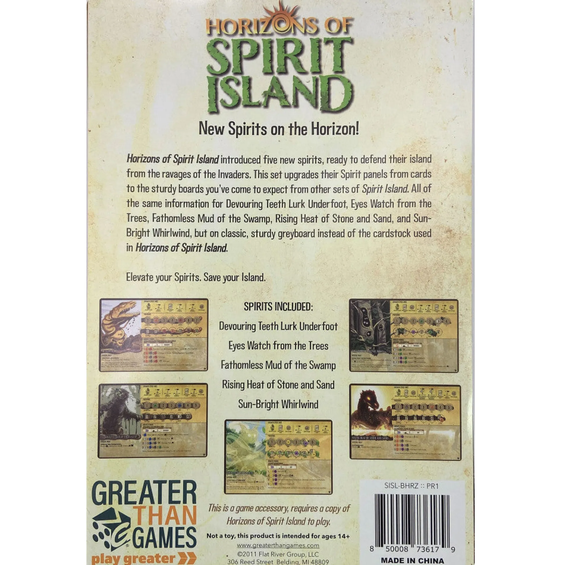 Flat River Group Horizons Of Spirit Island: Classic Greyboard Spirit Panel Boards* Board Games|Role-Playing Games