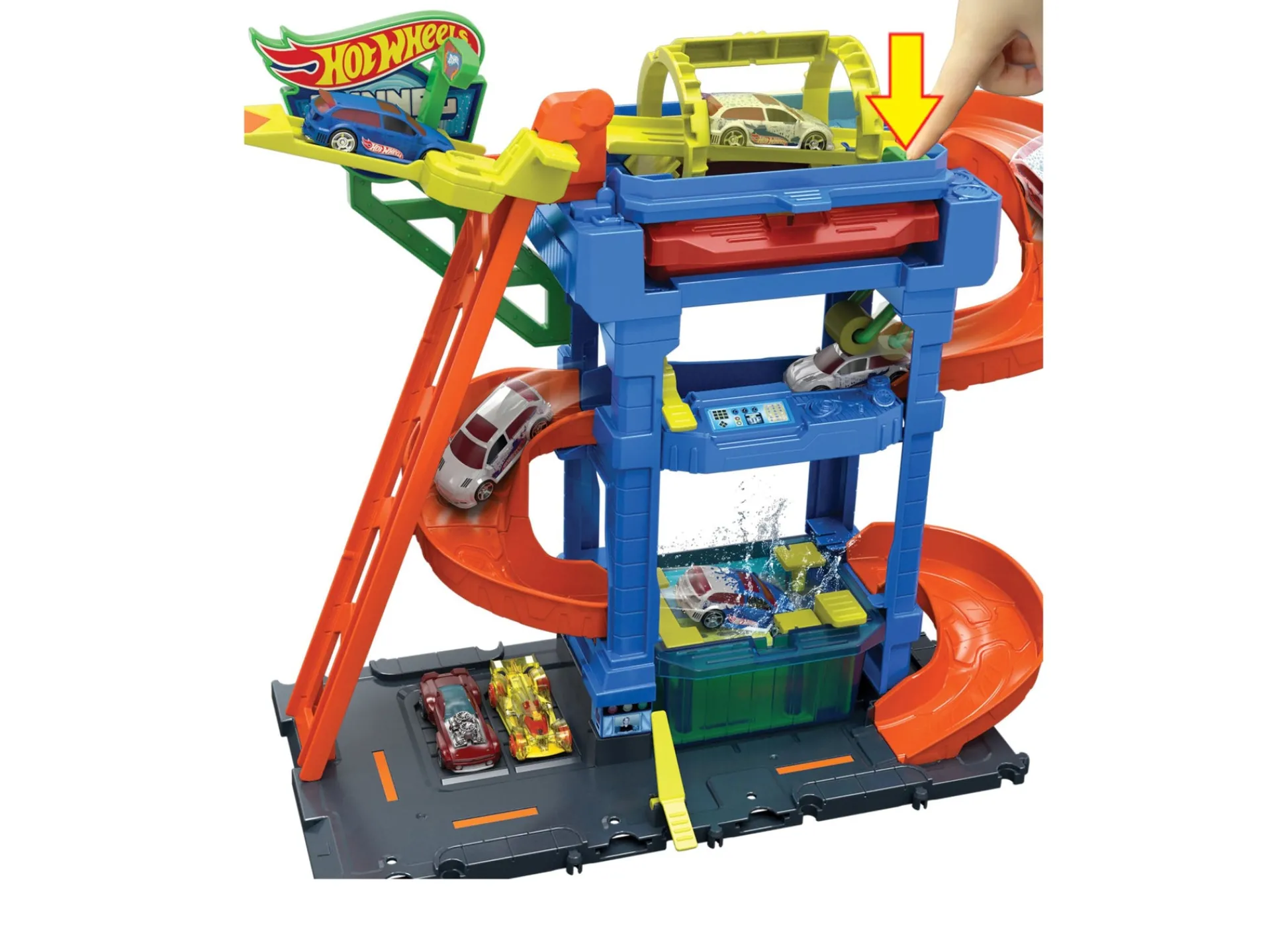 Macy's - Supplier Hot Wheels City Tunnel Twist Car Wash Color Shifters Playset* Playsets & Vehicles
