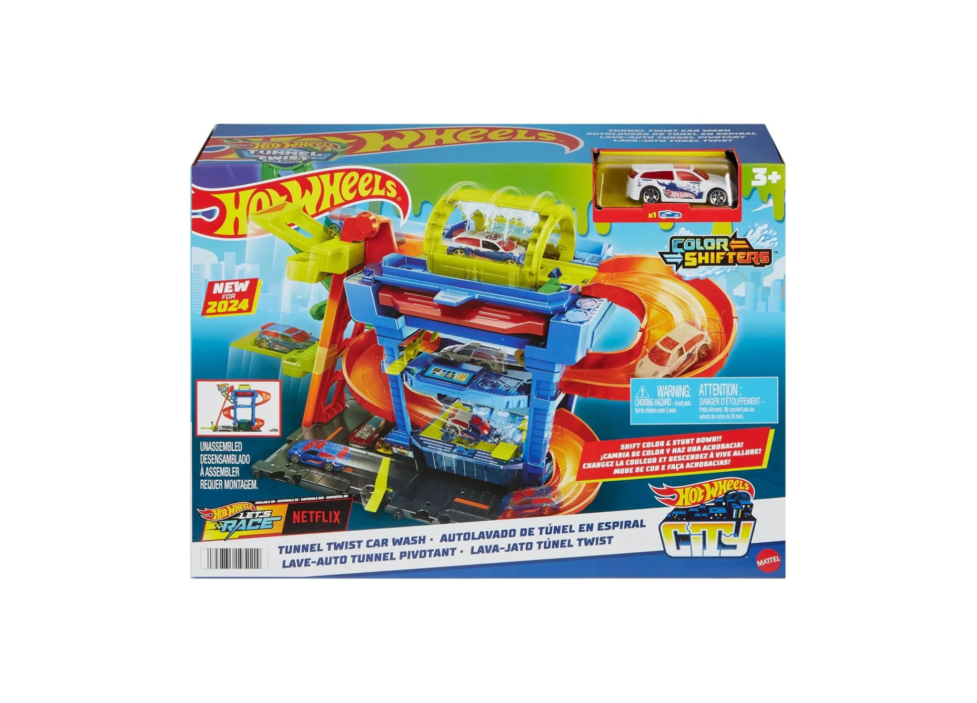 Macy's - Supplier Hot Wheels City Tunnel Twist Car Wash Color Shifters Playset* Playsets & Vehicles