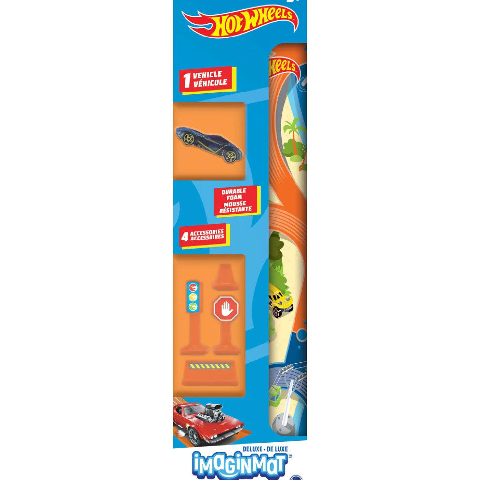 Flat River Group Hot Wheels Imaginmat: Deluxe Interactive Playmat & Toy Car* Playsets & Vehicles