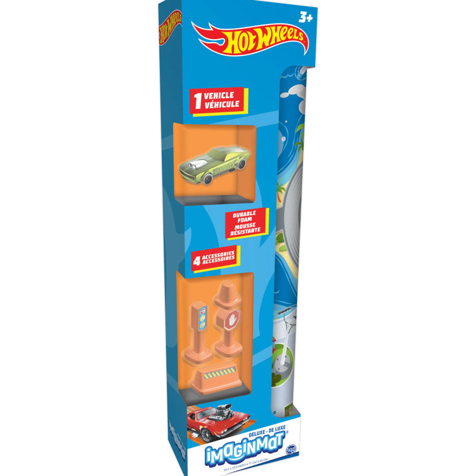 Flat River Group Hot Wheels Imaginmat: Deluxe Interactive Playmat & Toy Car* Playsets & Vehicles