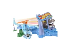 Macy's - Supplier Hot Wheels RacerVerse Jurassic World Crash & Splash Track Set with Die-Cast Dinosaur Toy Car* Playsets & Vehicles